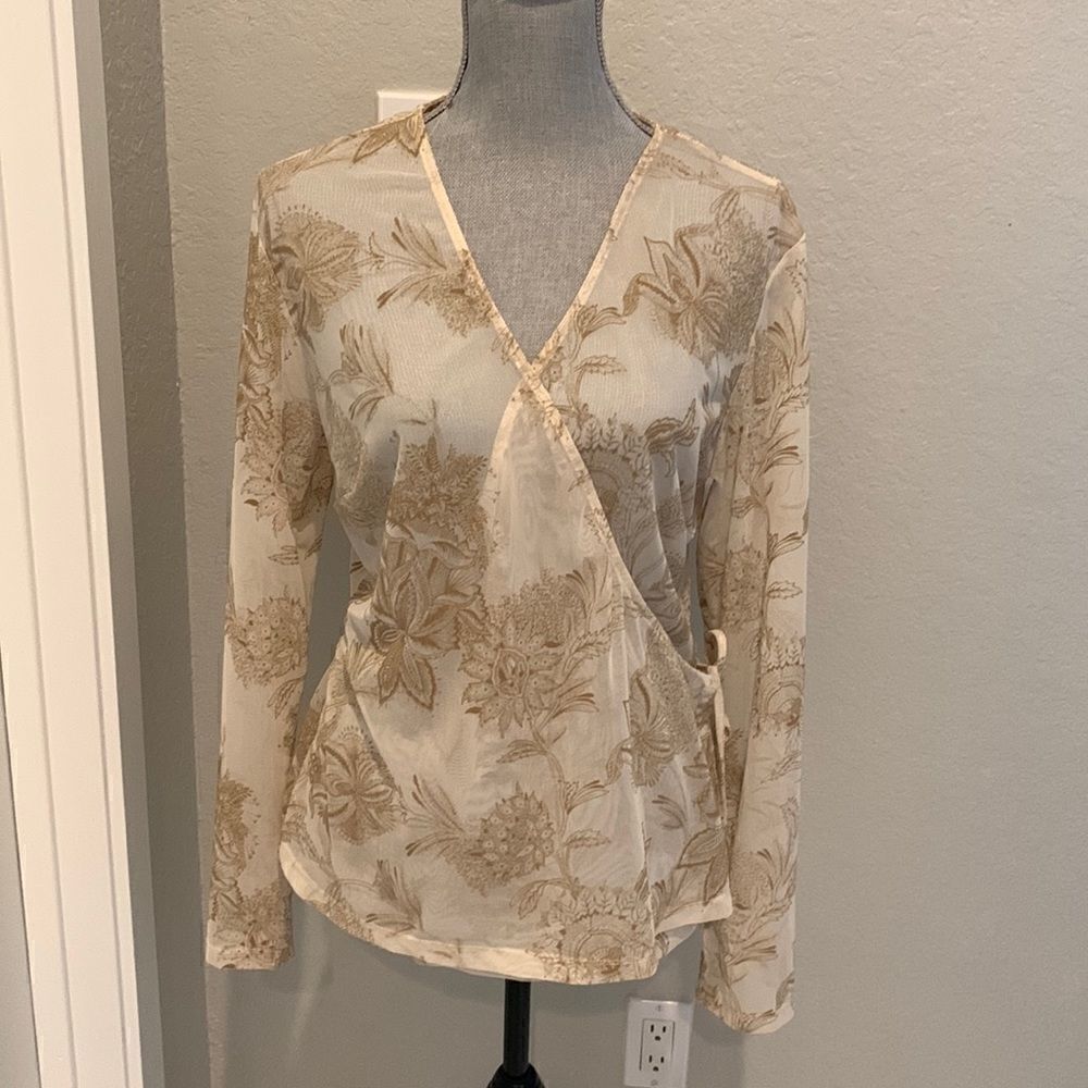 New York & Company Wrap Top
